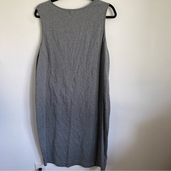 Nwt Rose Maternite Maternity Sleeveless Cotton Dress • Solid Grey • XXL - Picture 4 of 9